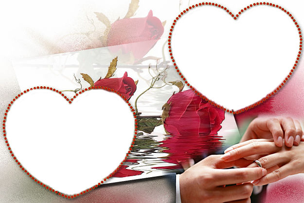 marcos de fotos de amor en forma de corazon png para descargar 