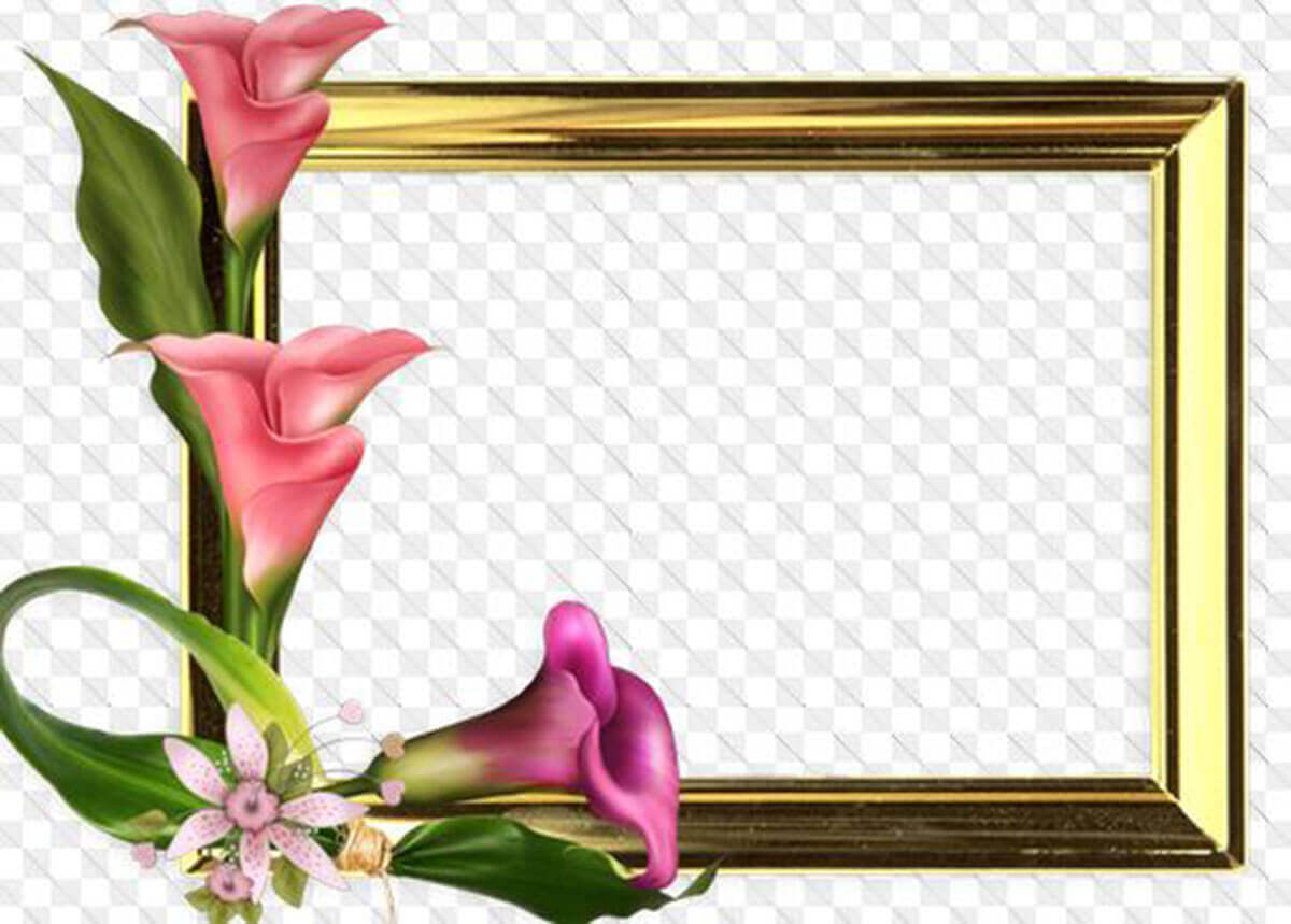 marco para fotos flores