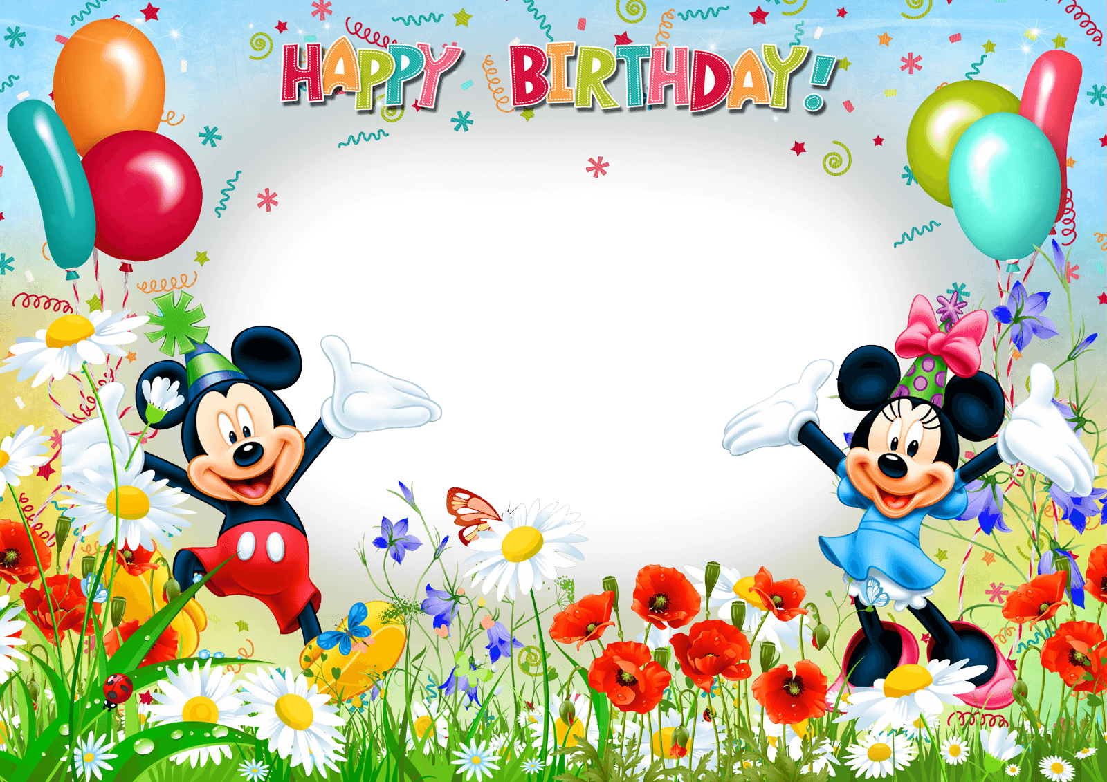 Marco de Foto de Cumpleaños de Mickey