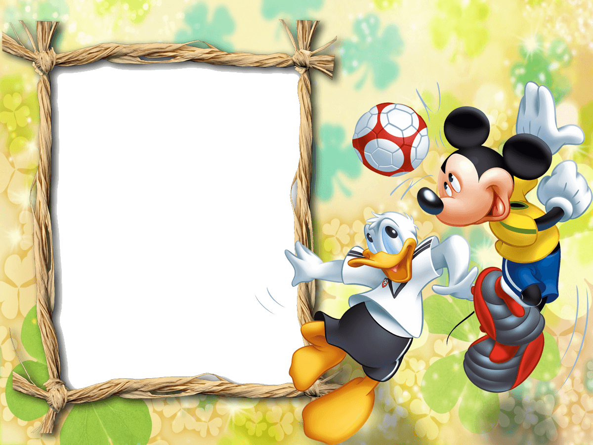 marco de foto mickey futbol