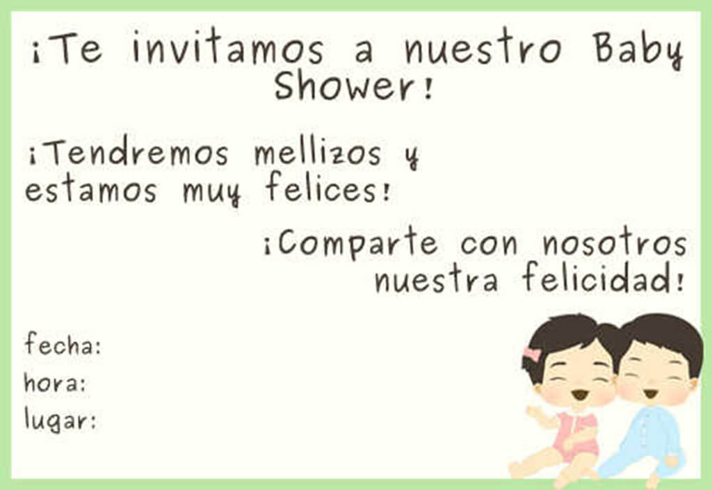 Invitacion De Baby Shower Para Gemelos Descargar Marcos Invitacion De Baby Shower Para Gemelos Descargar Marcos