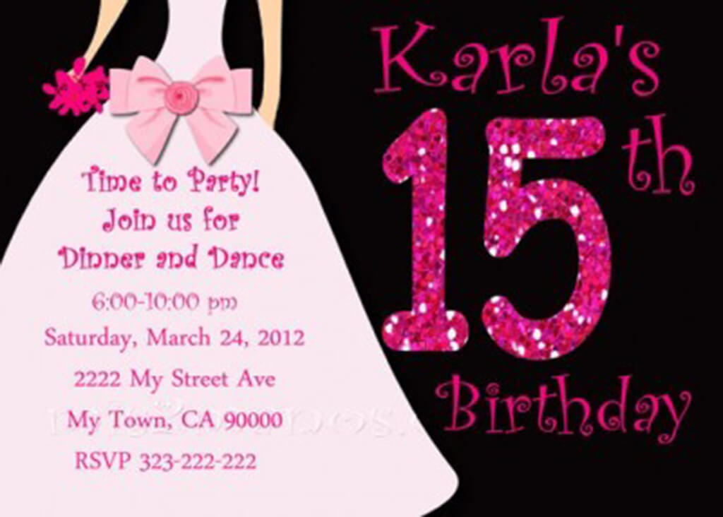 invitacion de 15 años